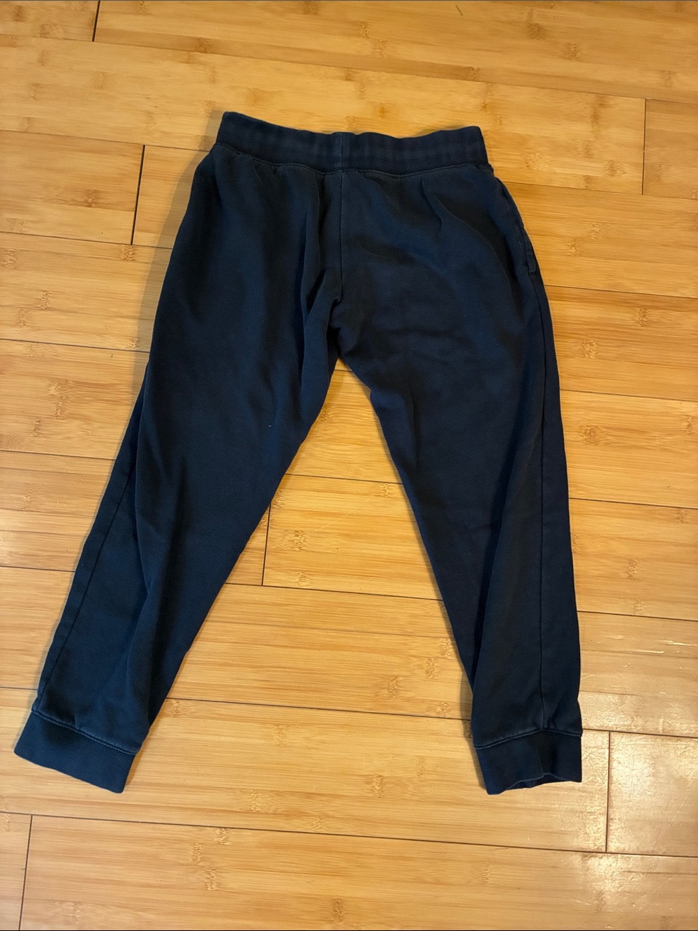 Nike Black Kids Fleece Joggers with White Swoosh - Picture 3 of 3